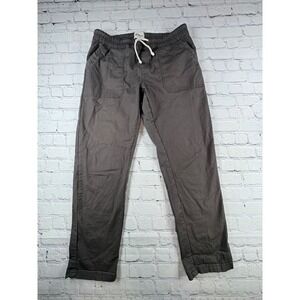 Organic Cotton Twill Pants Mens M Grey Excellent Straight Leg Trousers